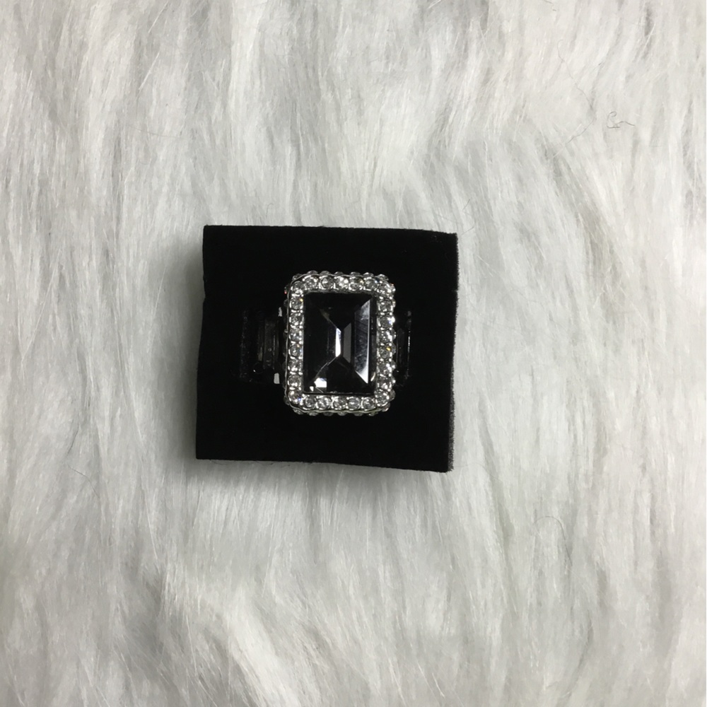 Glitzy Silver Womens Ring